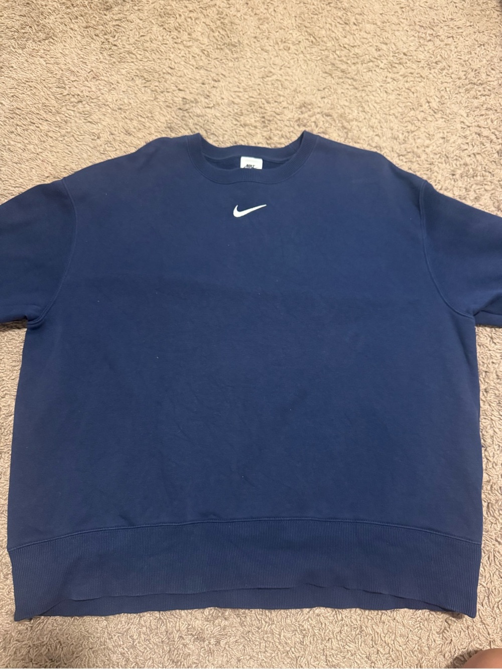 Nike Women’s Navy Swoosh Crewneck Sweatshirt